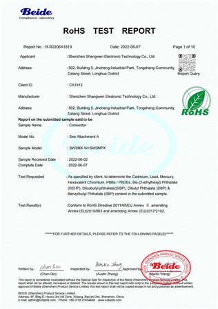 ROHS TEST REPORT